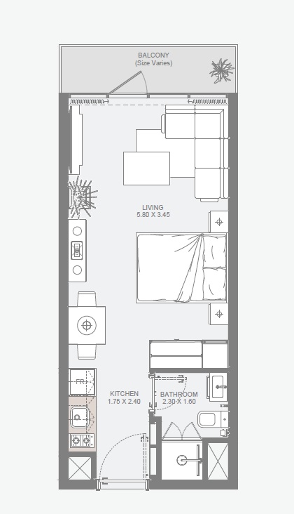 Reportage Al Maryah Vista 2 Studio Layout