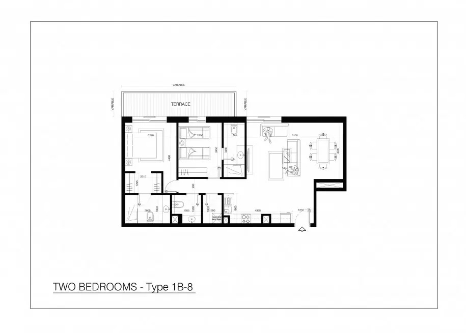 2 Beds 974 Sq. Ft. Apartment in Reportage Al Raha Lofts One