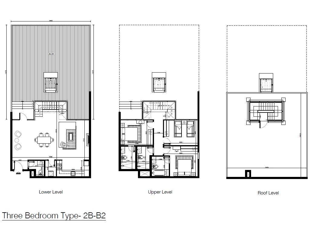 3 Beds 3820 Sq. Ft. Apartment in Reportage Al Raha Lofts Two