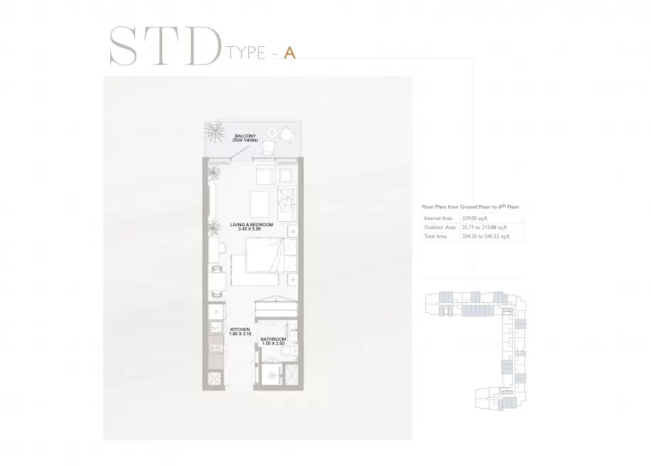 Reportage La Plaza Apartments Studio Layout