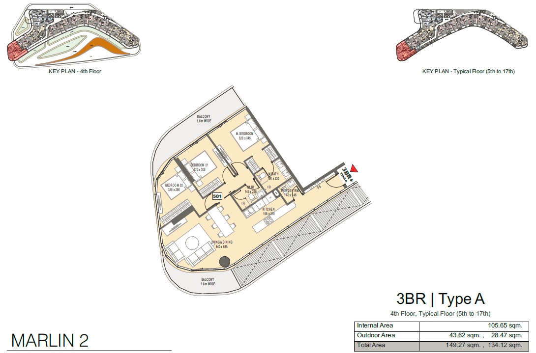Reportage Marlin 2 3 Beds Layout
