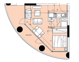 1 Bed 642 Sq. Ft. Apartment in Reportage Oasis Residences Two