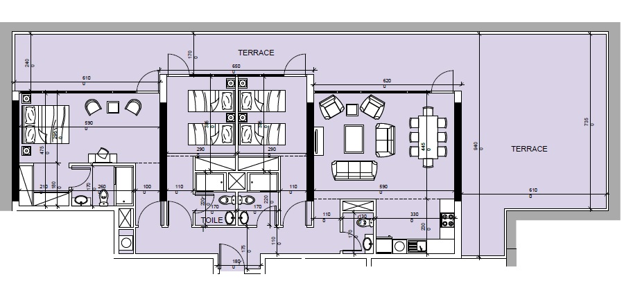 3 Beds 2287 Sq. Ft. Apartment in Reportage Oasis Residences Two
