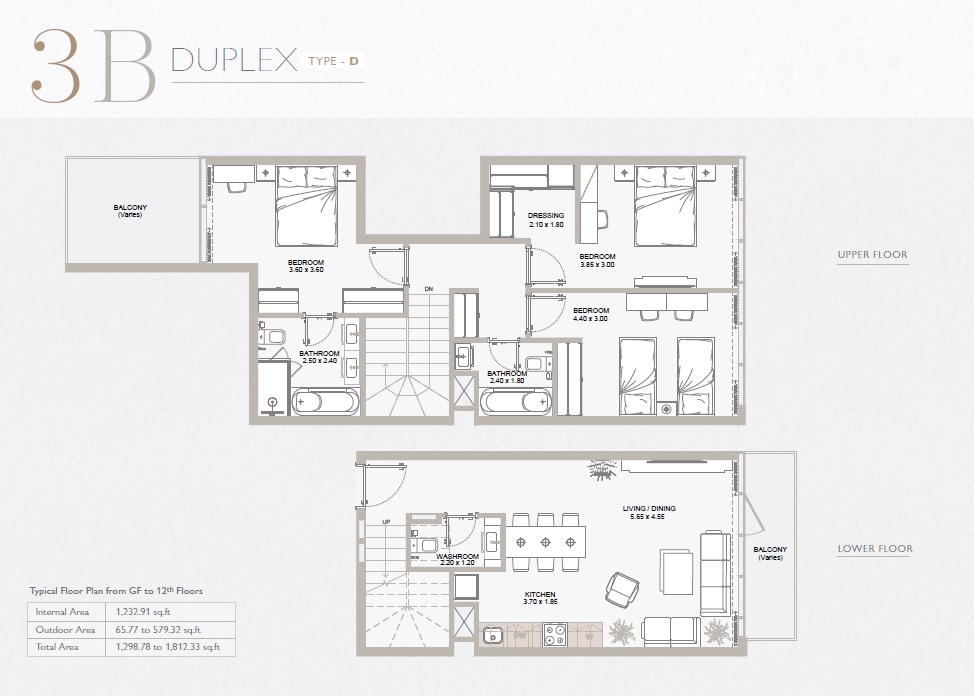 Reportage Perla 1 3 Beds Layout