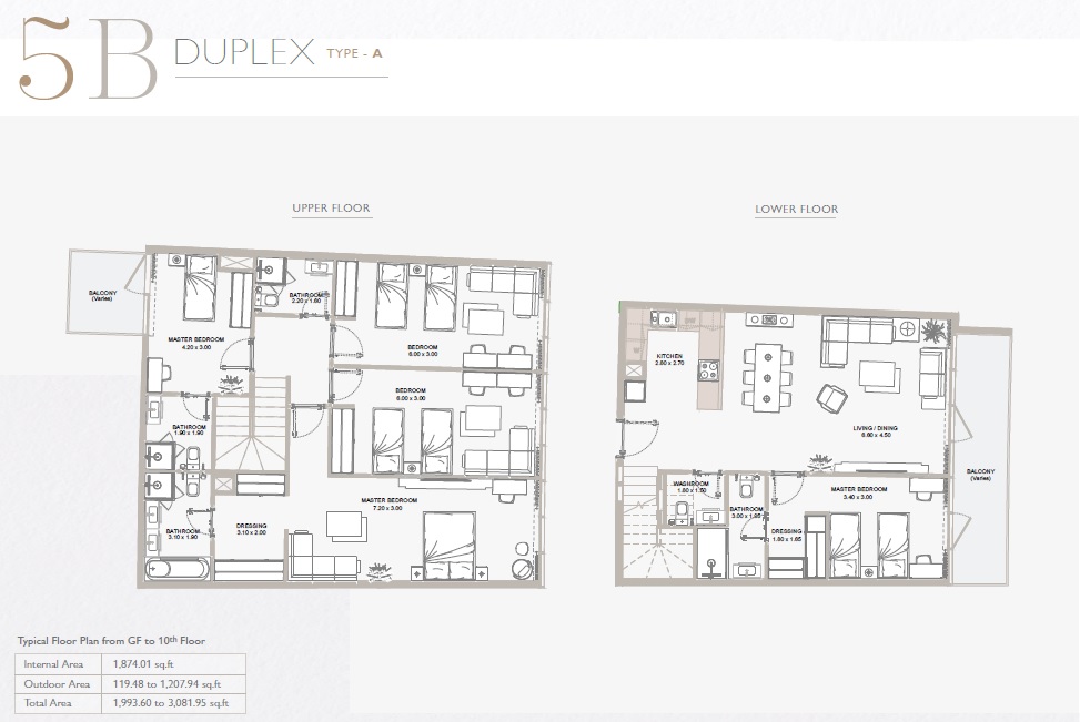 5 Beds 3082 Sq. Ft. Apartment in Reportage Perla 2