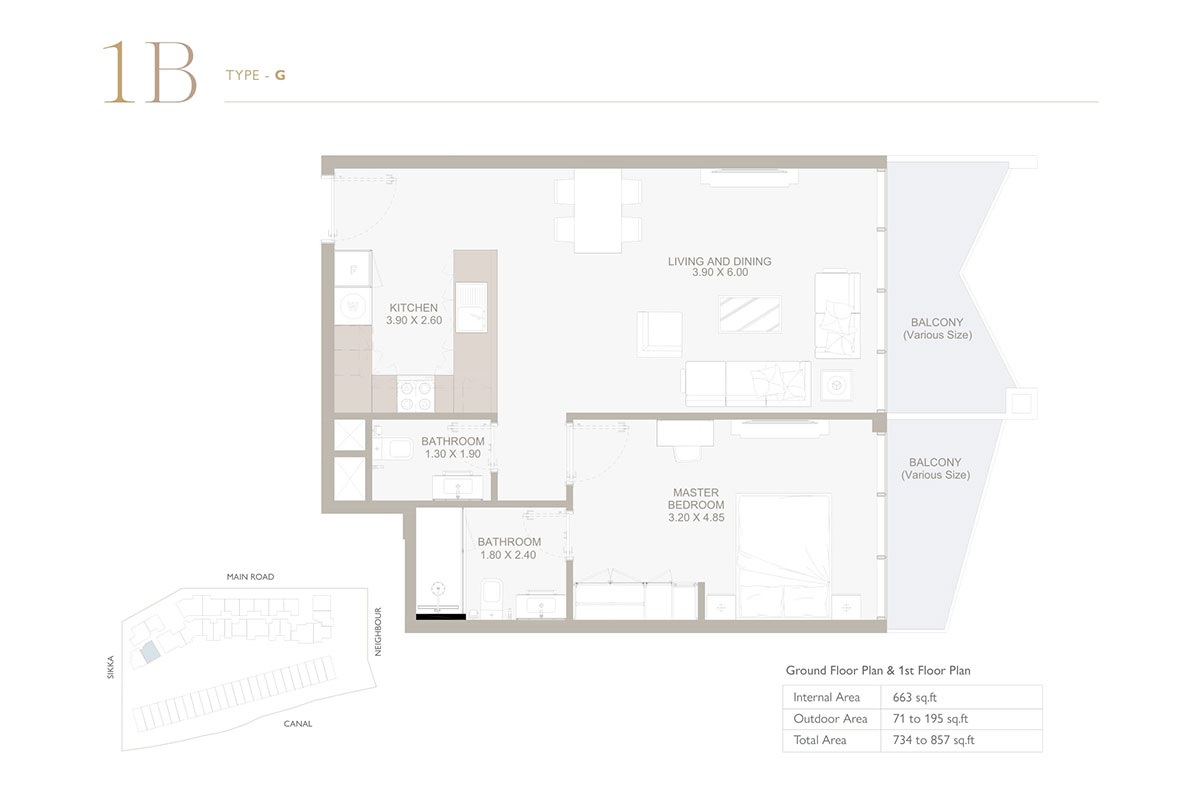 Reportage Perla 3 1 Bed Layout