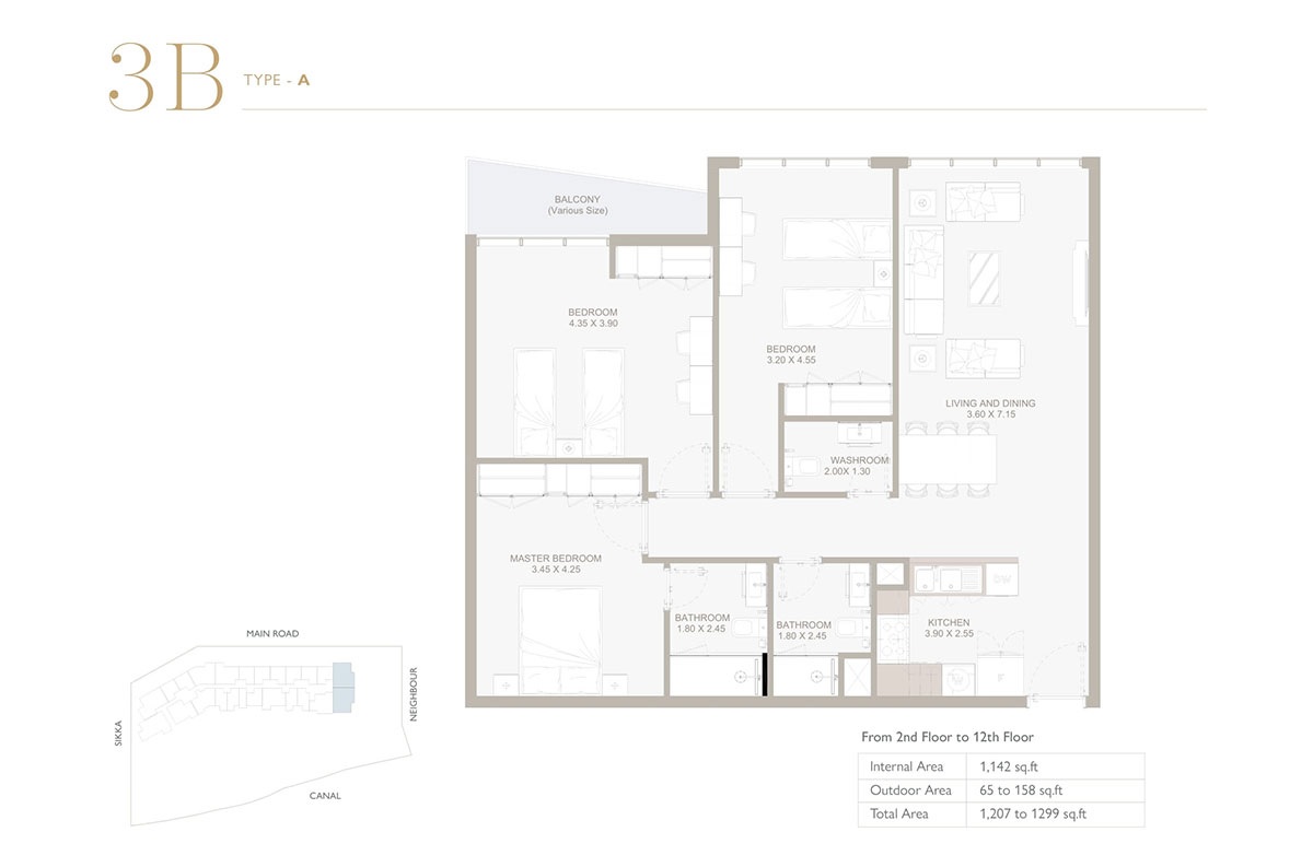 Reportage Perla 3 3 Beds Layout