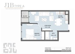 1 Bed 483 Sq. Ft. Apartment in Reportage Royal Park