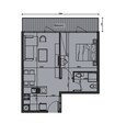 Reportage The Gate Residence 1 Bed Layout