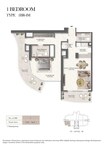Royal Radisson Residences 1 Bed Layout
