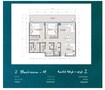 Siadah Yas Beach Residences 2 Beds Layout