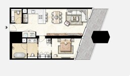 1 Bed 882 Sq. Ft. Apartment in Taiwanese Maryah Plaza