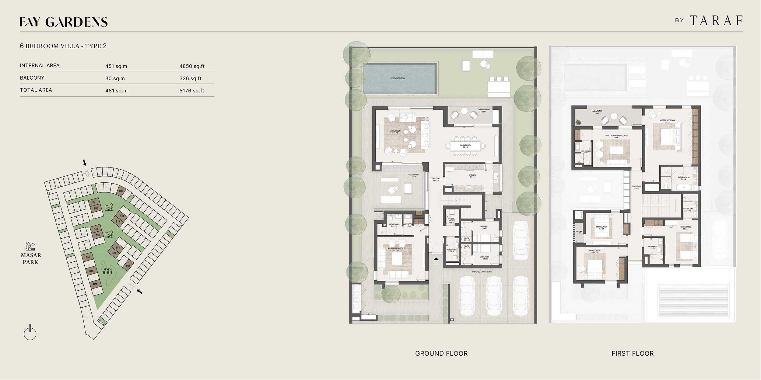 Taraf Fay Gardens 6 Layout