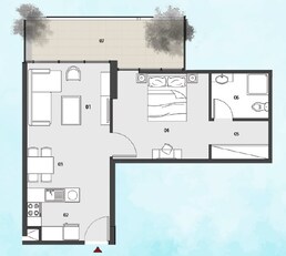 1 Bed 775 Sq. Ft. Apartment in Webridge Al Maryah Vista