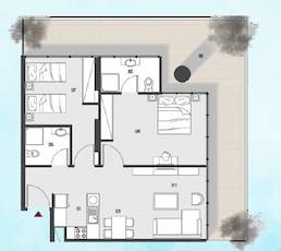 2 Beds 1223 Sq. Ft. Apartment in Webridge Al Maryah Vista