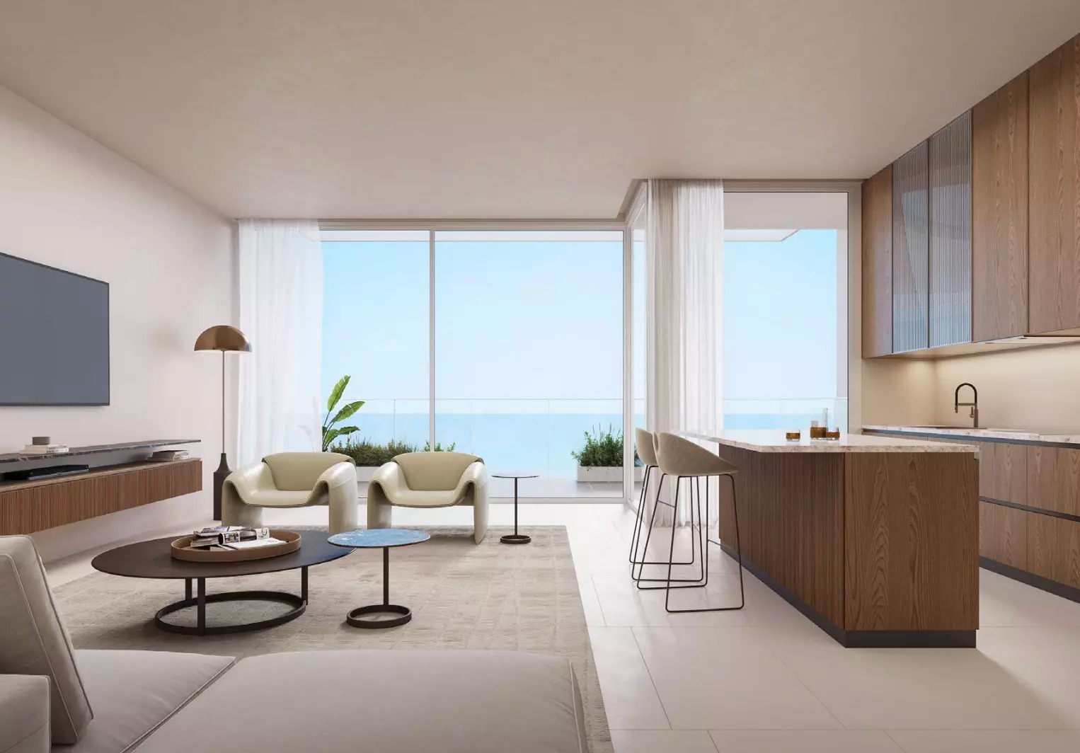 Al Zorah Sealine Residence Apartment Interiors