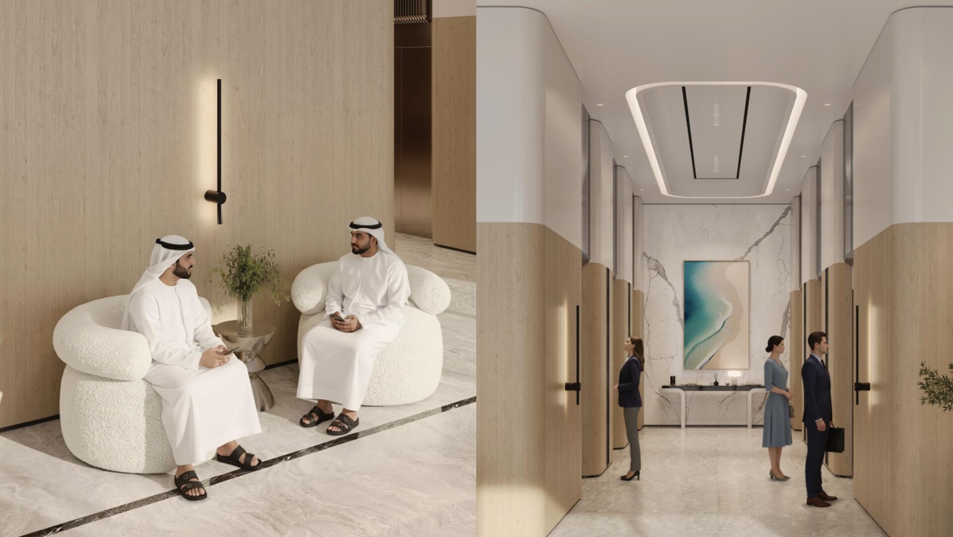 Aqaar Mawjan Apartments Waiting Lounge