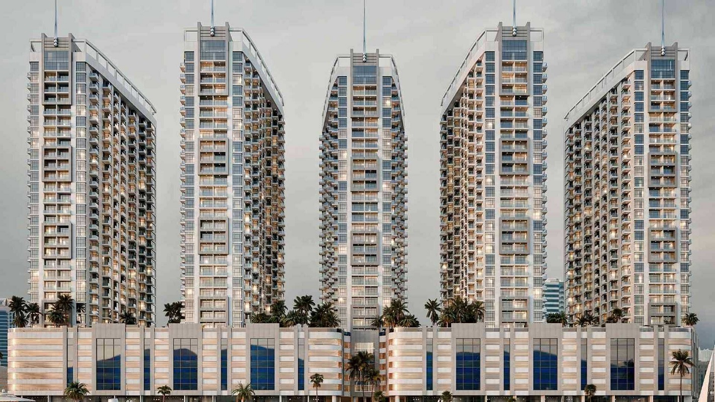 GJ Ajman Creek Towers Apartment Exteriors