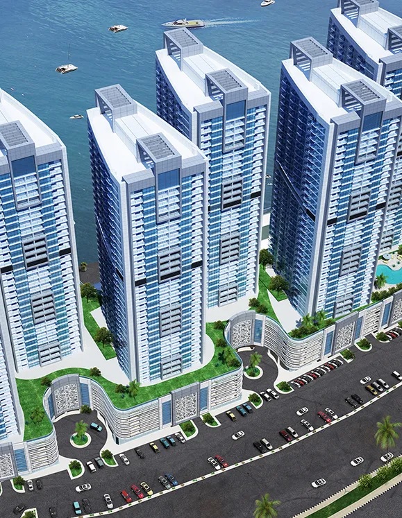 GJ Ajman Creek Towers Apartment Exteriors