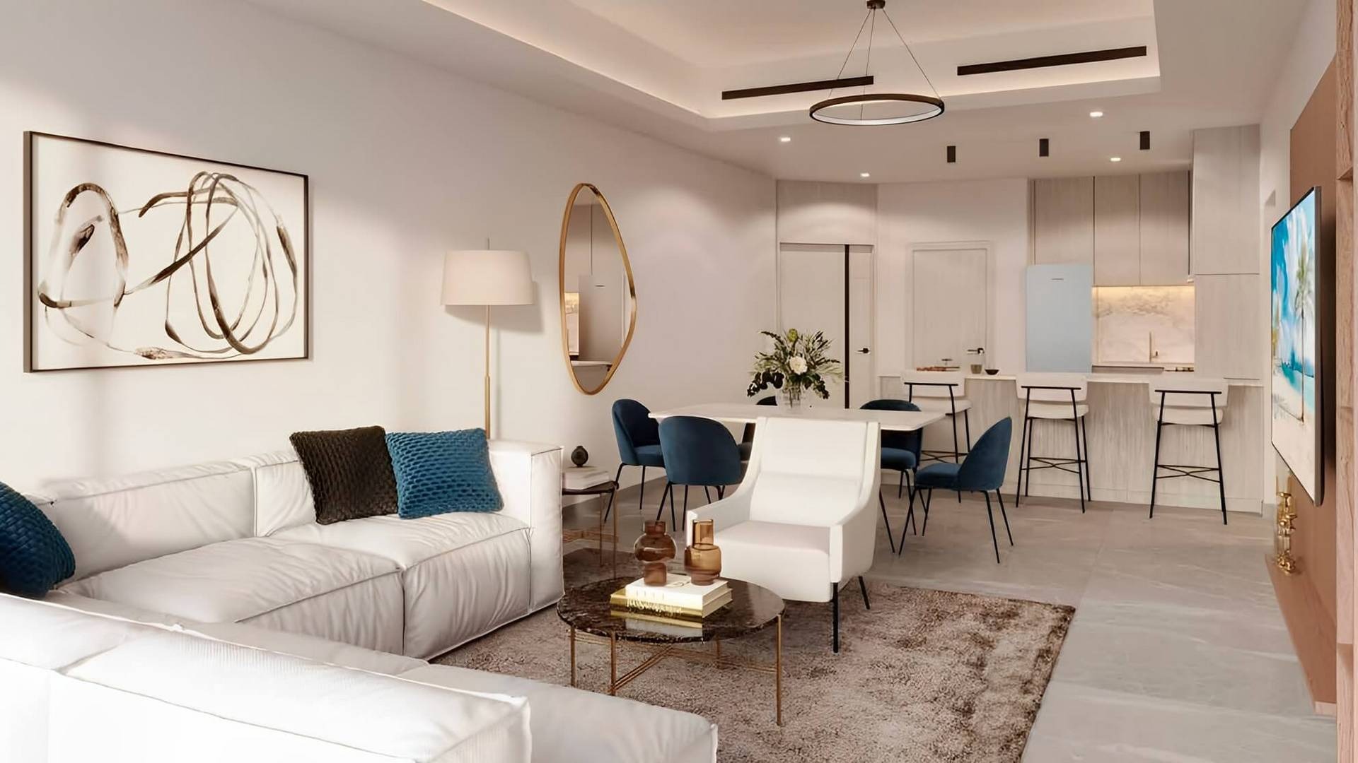 GJ Ajman Creek Towers Apartment Interiors