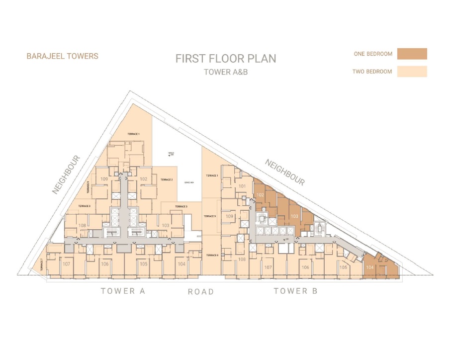 GJ Barajeel Towers Floor Plans