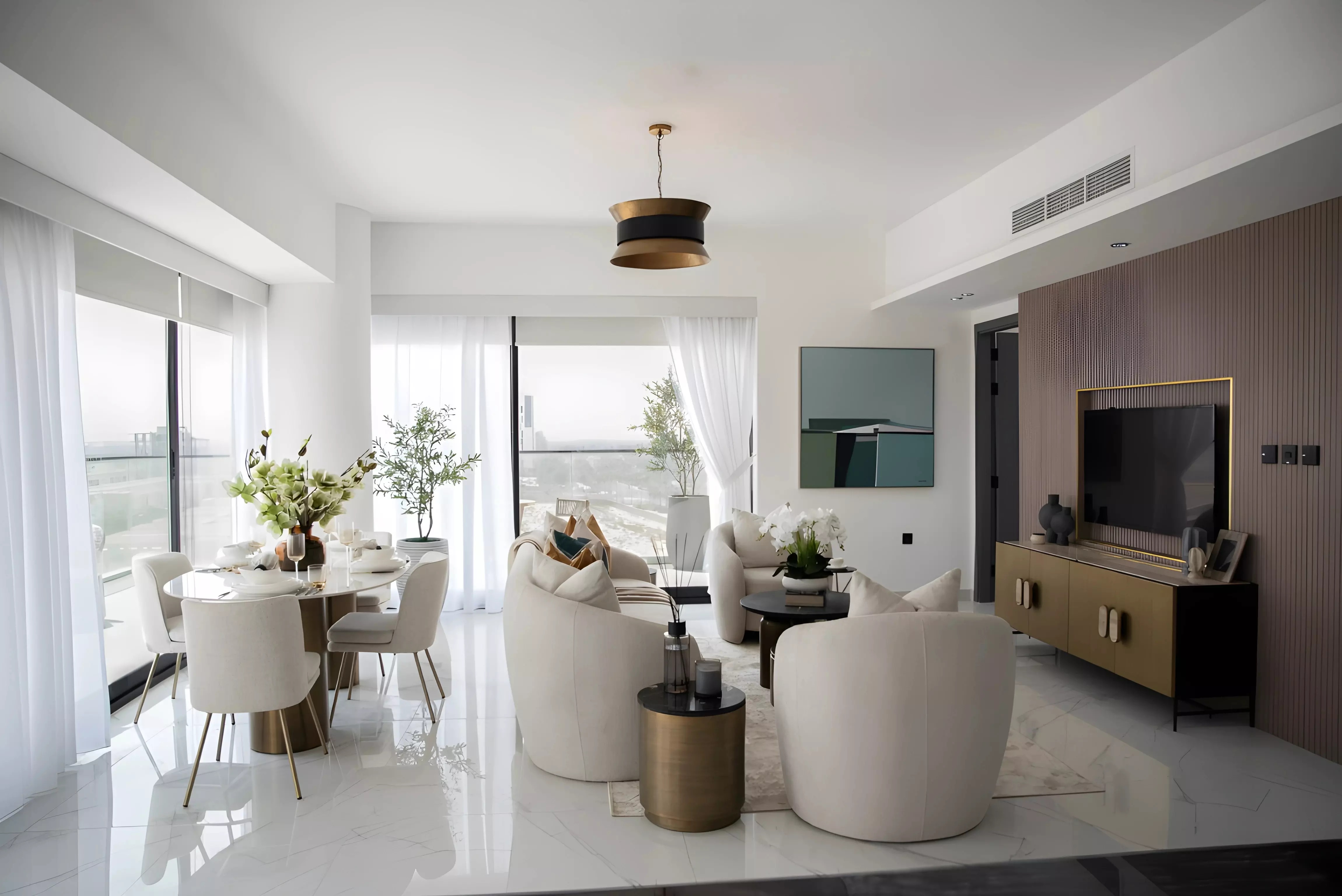 GJ Glam Residence Apartment Interiors