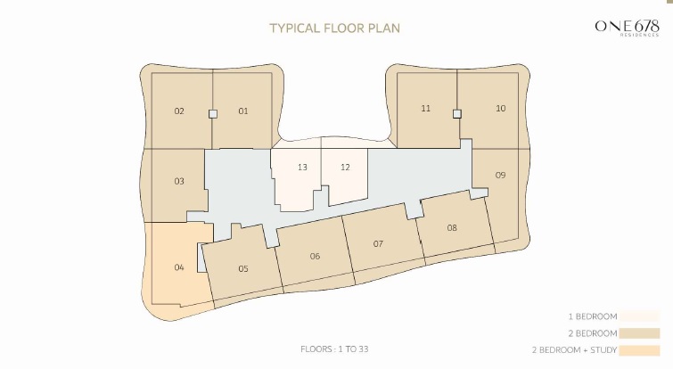 GJ One 678 Residences Floor Plans