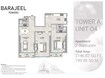 GJ Barajeel Towers 1 Bed Layout