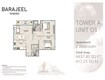 GJ Barajeel Towers 2 Beds Layout