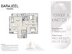 GJ Barajeel Towers 2 Beds Layout