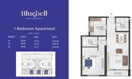 1 Bed 1266 Sq. Ft. Apartment in GJ Bluebell Residence