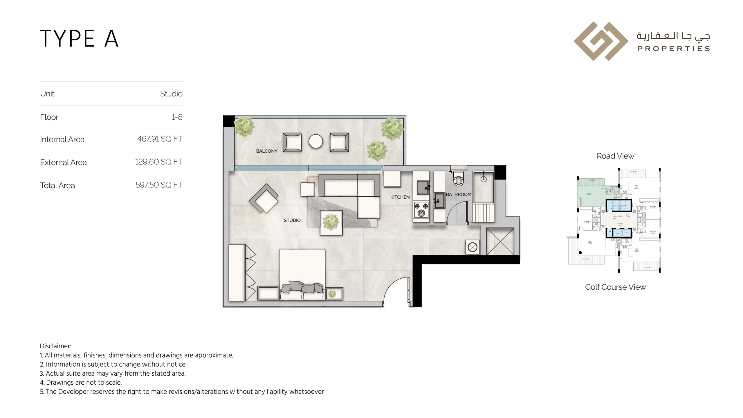 GJ Glam Residence Studio Layout