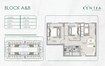 GJ Kentia Residence 2 Beds Layout