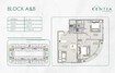 GJ Kentia Residence 2 Beds Layout