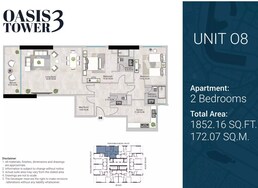 2 Beds 1852 Sq. Ft. Apartment in GJ Oasis Tower 3