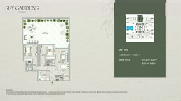 2 Beds 2172 Sq. Ft. Apartment in GJ Sky Gardens Tower