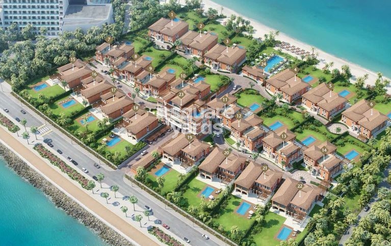 22 Carat Sapphire Villas Palm Jumeirah Tower View