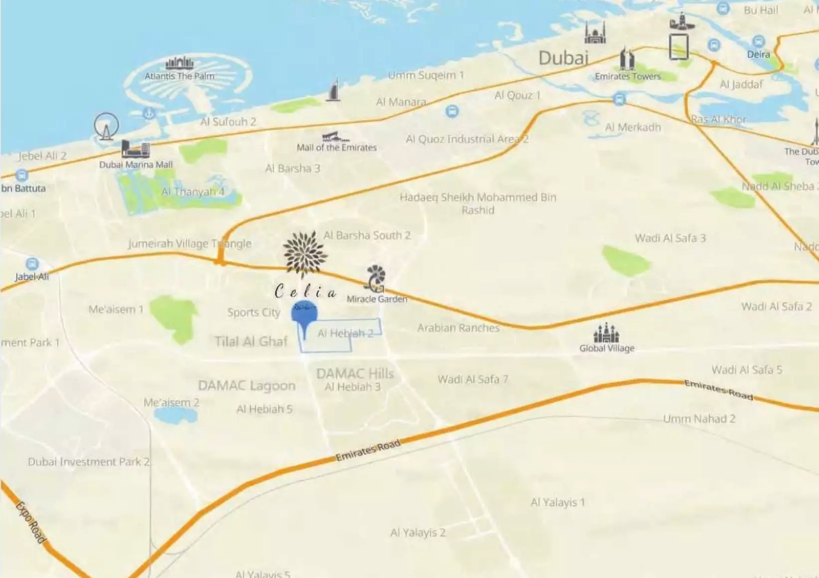 Abou Celia Residence Location Image