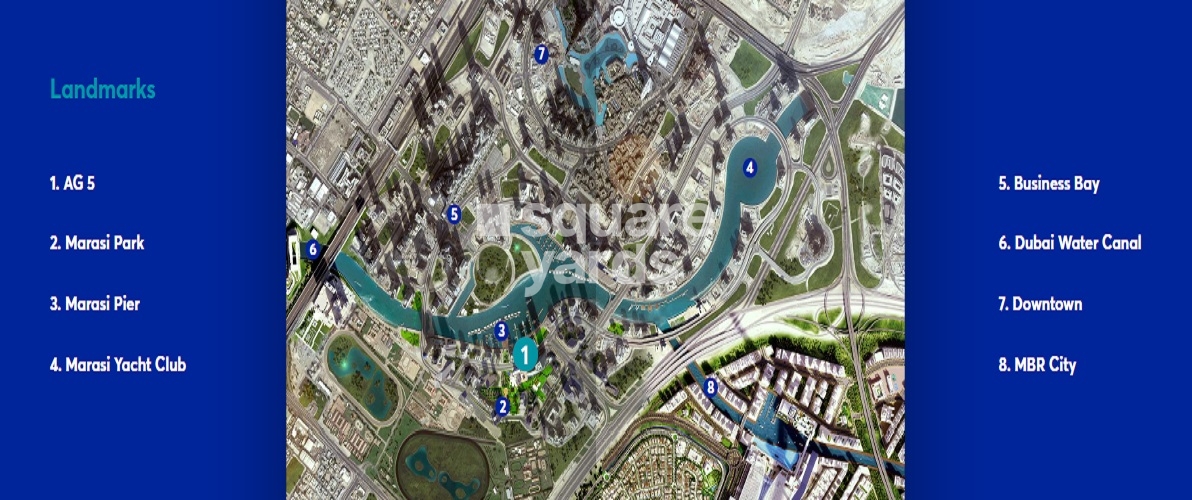 AG Tower Business Bay Location Image