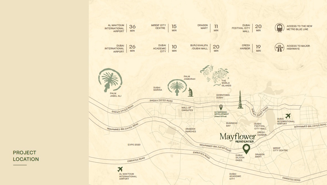 AJG Mayflower Residences Location Image