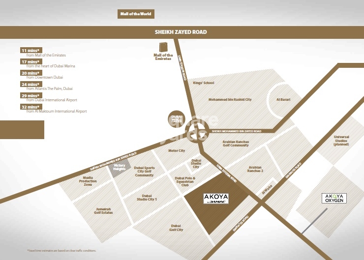 Akoya by Damac Location Image