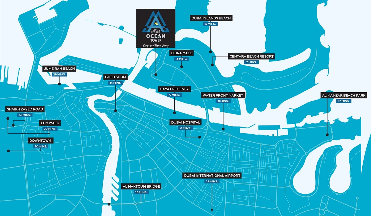 Al Ansari Ocean Tower Location Image