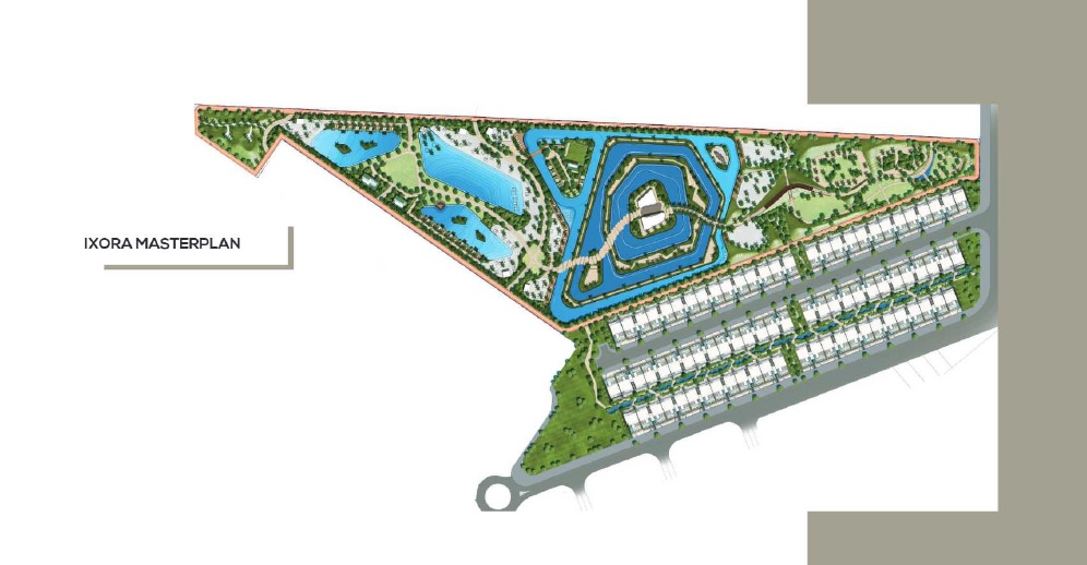 Al Barari Ixora Villas Master Plan Image