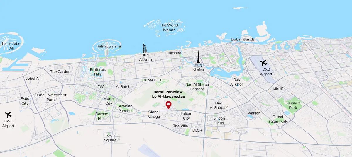 Al Barari Parkview Location Image