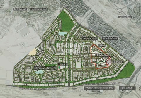Al Furjan Townhouses Master Plan Image