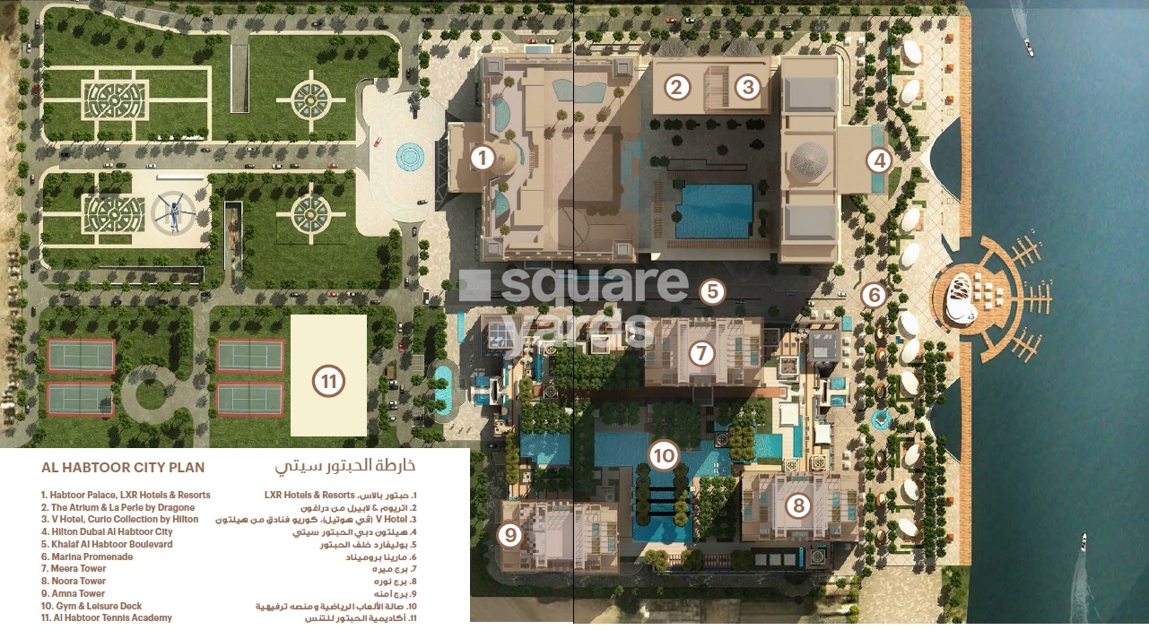 Al Habtoor Amna Tower Master Plan Image