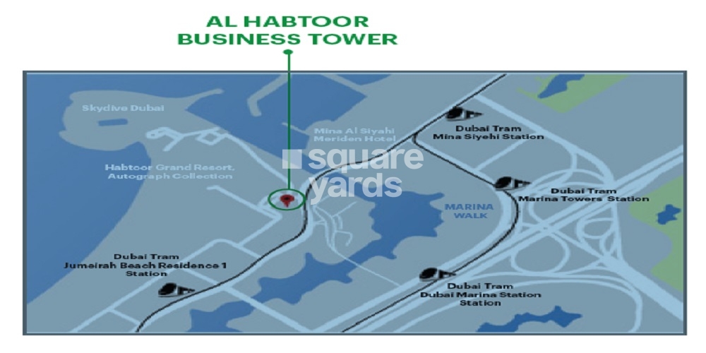 Al Habtoor Business Tower Location Image