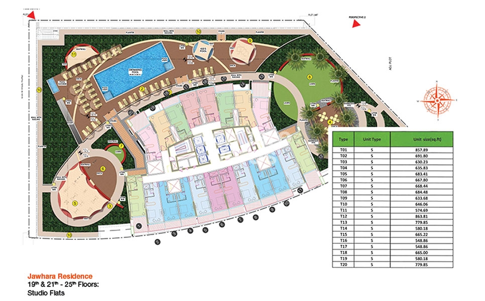 Al Jawhara Residence Master Plan Image