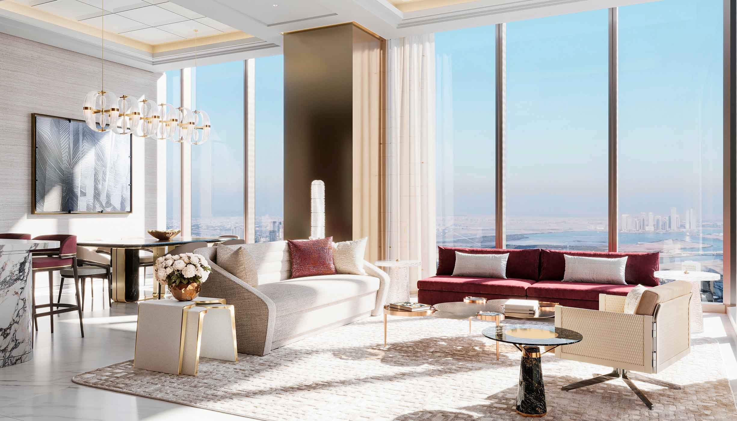Al Jaziri Waldorf Astoria Residences Apartment Interiors