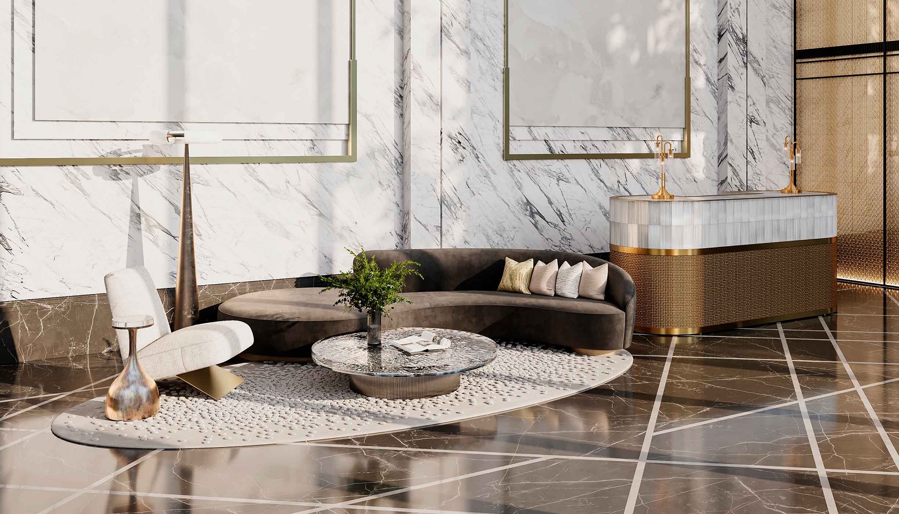 Al Jaziri Waldorf Astoria Residences Apartment Interiors